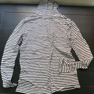 Navy striped JCrew turtle neck